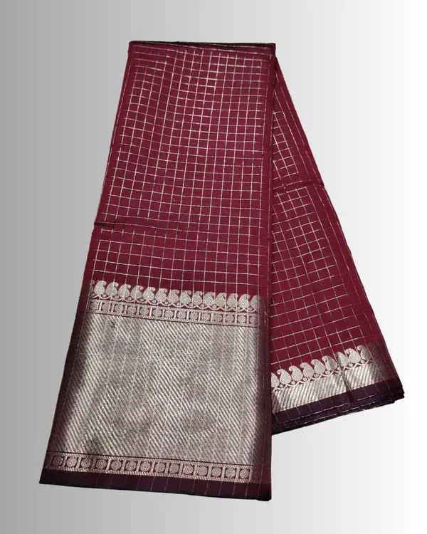 Maroon_Soft_Silk_Saree_For_Women