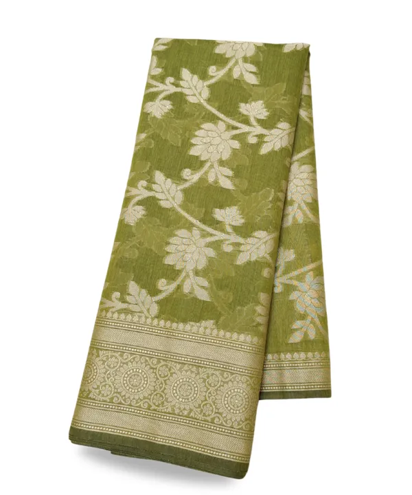 Green_Cotton_Saree_For_Women