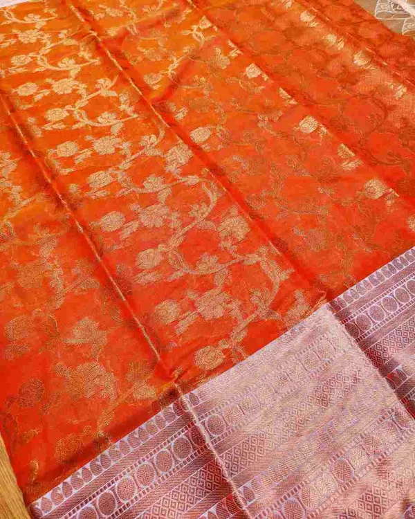 Orange_Banarasi_Silk_Saree_For_Women