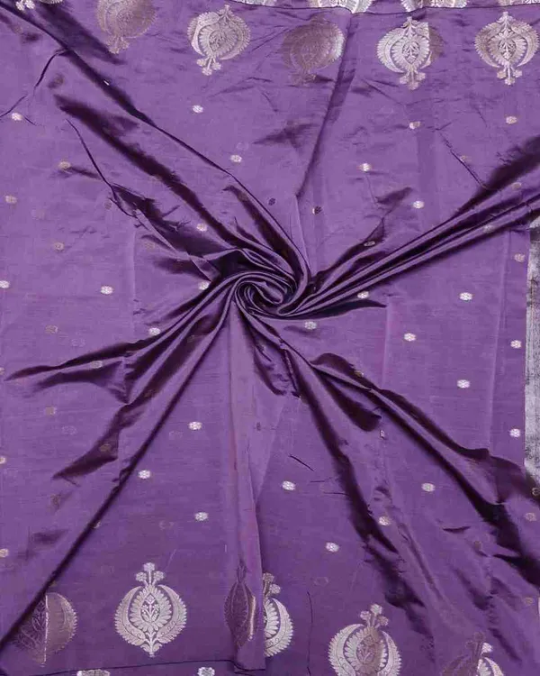 Purple_Banarasi_Soft_Silk_Saree_For_Women