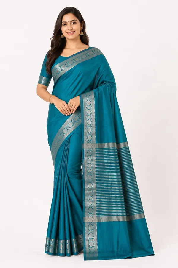 Banarsi__Soft_Silk_Zari_Border_saree