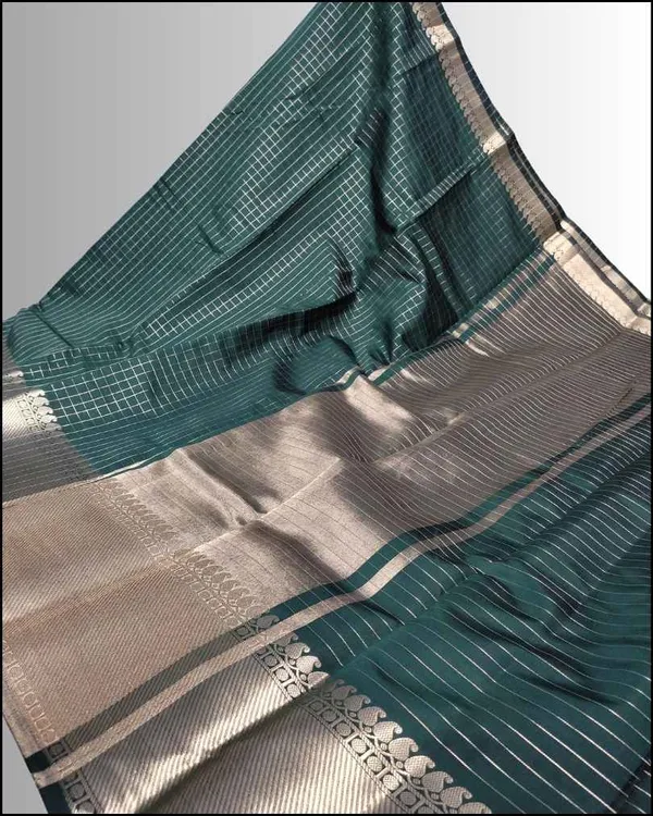 Green_Banarasi_Soft_Silk_Saree_For_Women