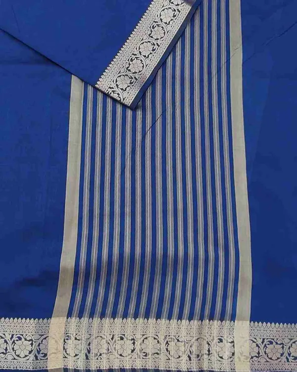 Blue_Banarasi_Soft_Silk_Saree_For_Women
