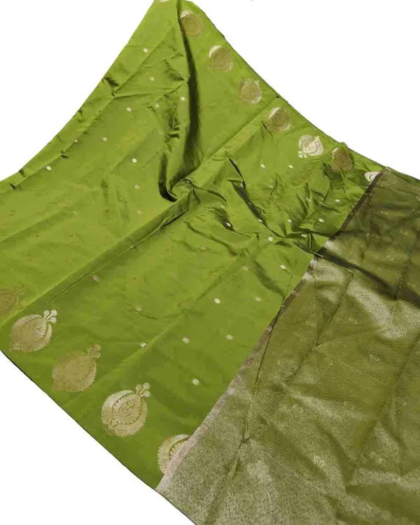 Green_Banarasi_Soft_Silk_Saree_For_Women