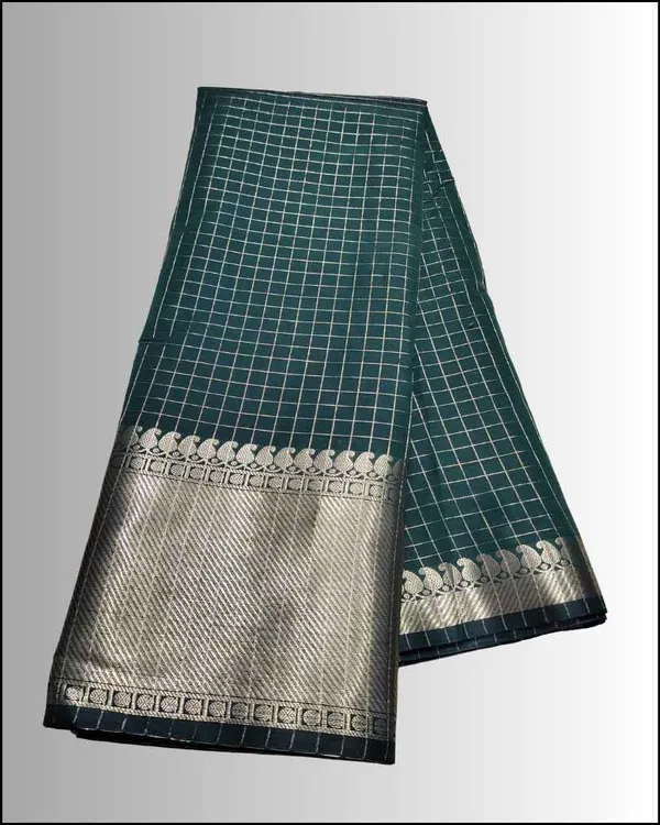 Green_Banarasi_Soft_Silk_Saree_For_Women