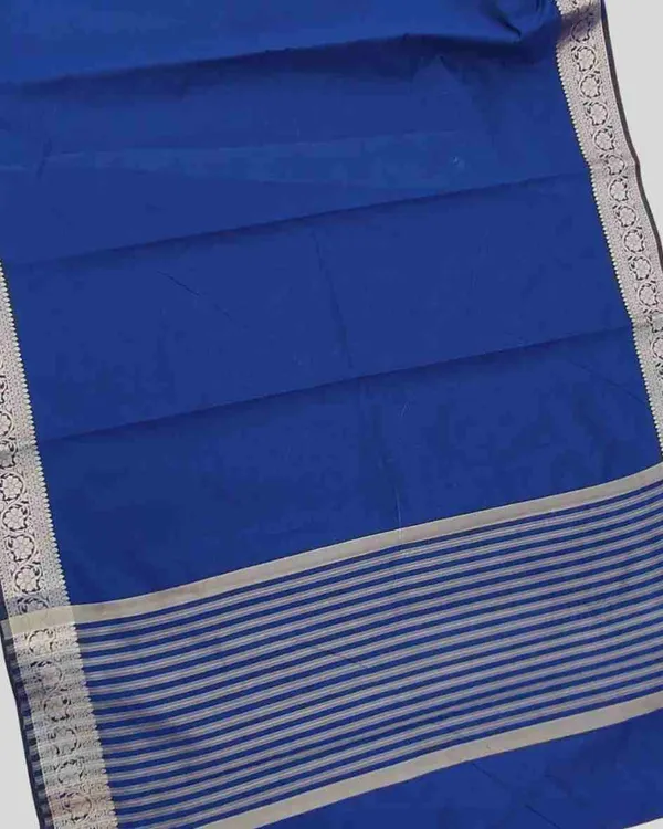 Blue_Banarasi_Soft_Silk_Saree_For_Women