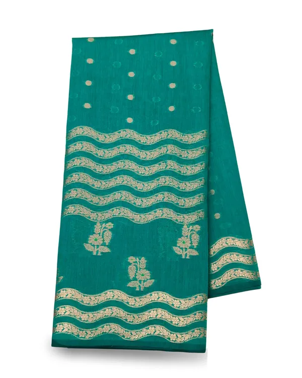 Green_Reliance_Acrylic_Saree_For_Women