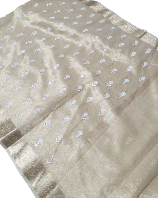 Beige_Tissue_Saree_For_Women