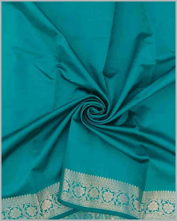 Turquoise_Soft_Silk_Saree_For_Women