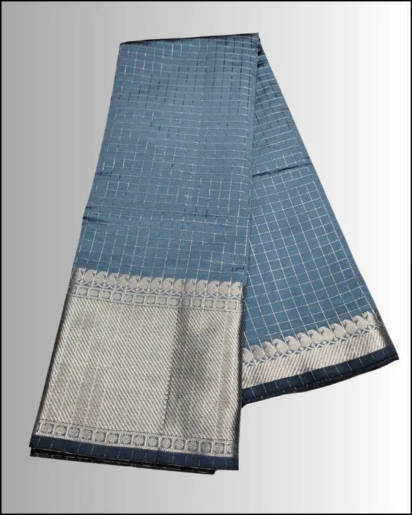 Grey_Banarasi_Soft_Silk_Saree_For_Women