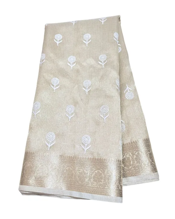 Beige_Tissue_Saree_For_Women