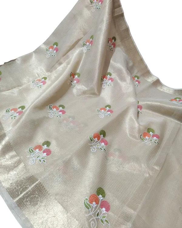 Off_White_Tissue_Saree_For_Women
