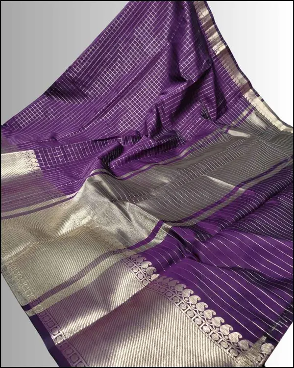 Purple_Banarasi_Soft_Silk_Saree_For_Women
