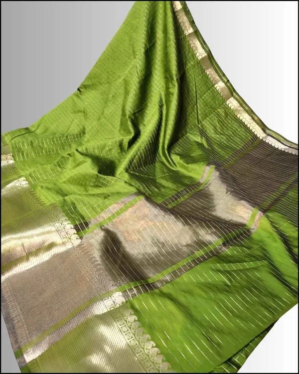 Green_Banarasi_Soft_Silk_Saree_For_Women
