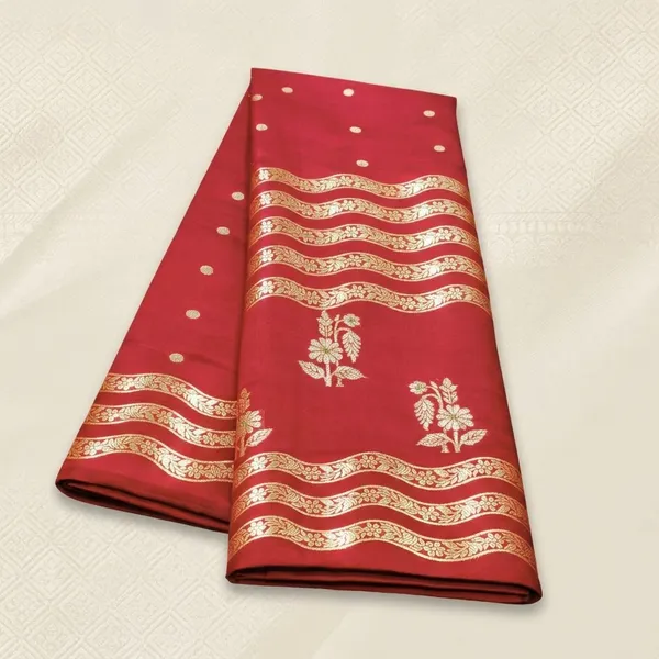 Red_Banarasi_Soft_Silk_Saree_For_Women