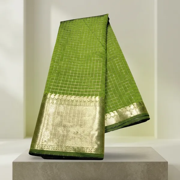 Green_Banarasi_Soft_Silk_Saree_For_Women