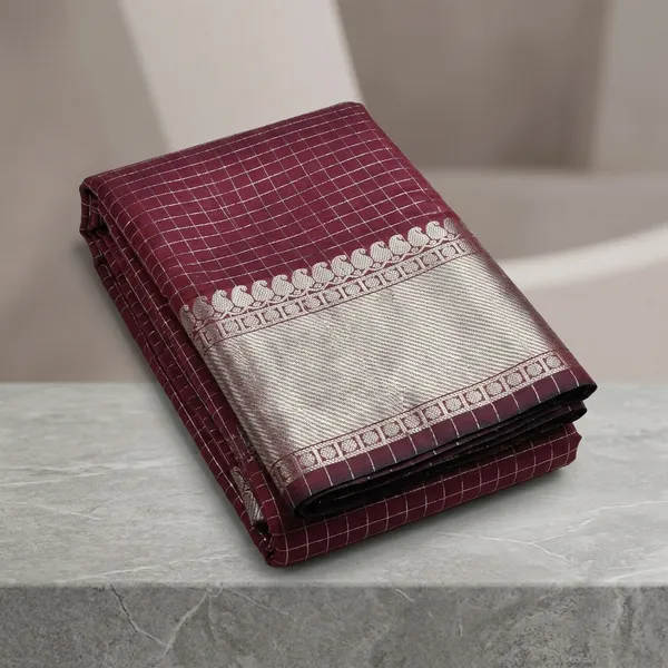 Maroon_Soft_Silk_Saree_For_Women
