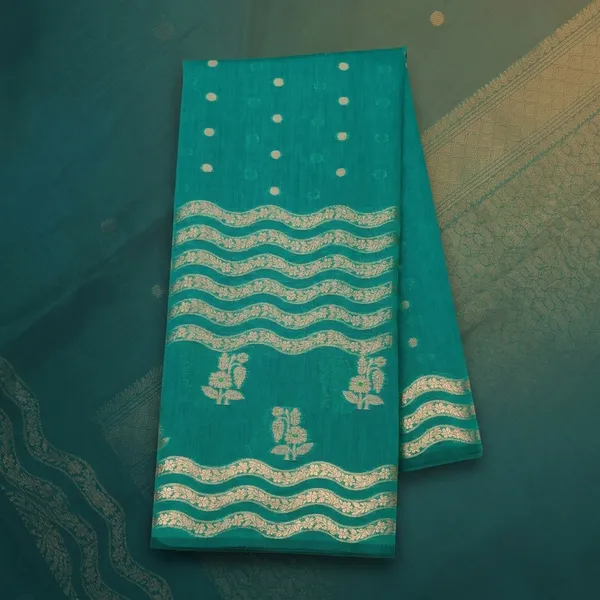 Green_Reliance_Acrylic_Saree_For_Women