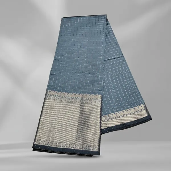 Grey_Banarasi_Soft_Silk_Saree_For_Women