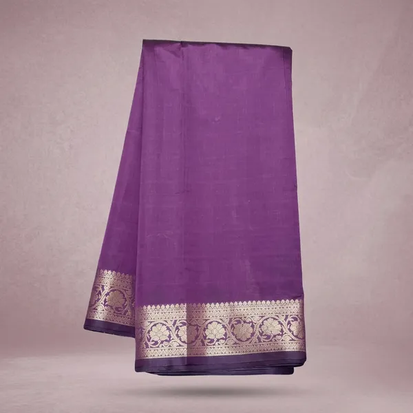Purple_Banarasi_Soft_Silk_Saree_For_Women