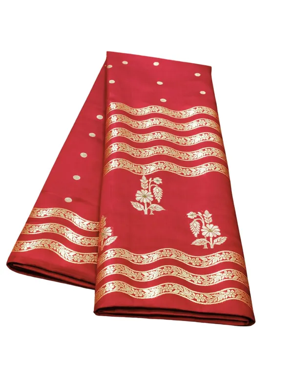 Red_Banarasi_Soft_Silk_Saree_For_Women