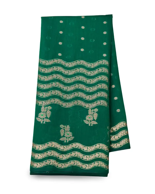 Green_Reliance_Acrylic_Saree_For_Women