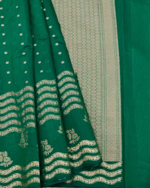 Green_Reliance_Acrylic_Saree_For_Women