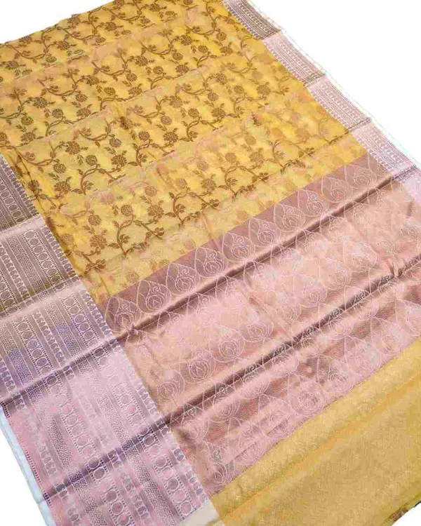 Yellow_Banarasi_Silk_Saree_For_Women
