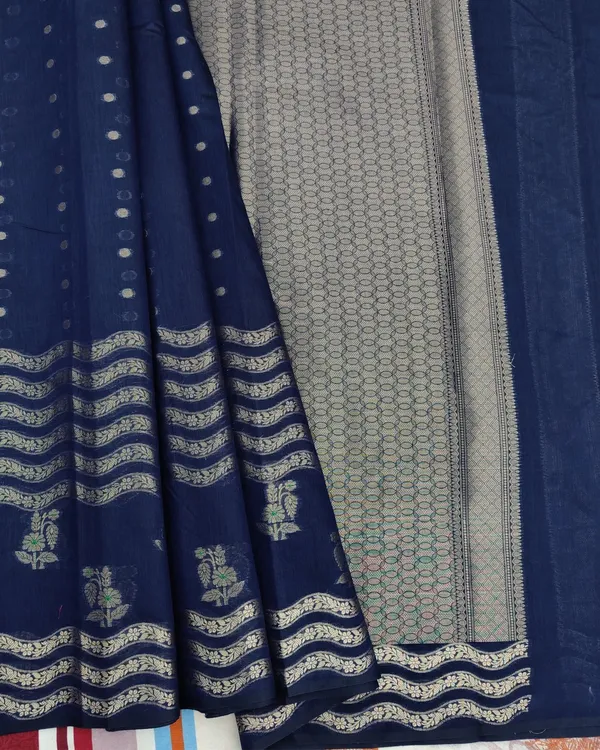 Blue_Reliance_Acrylic_Saree_For_Women