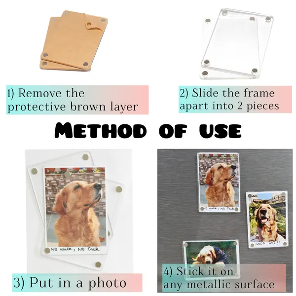 Premium_Magnetic_Acrylic_Photo_Frames_Small_Frame_Fridge_Magnet_Instant_Camera_Prints_2.5X3.5_Inch_Pack_Of_2