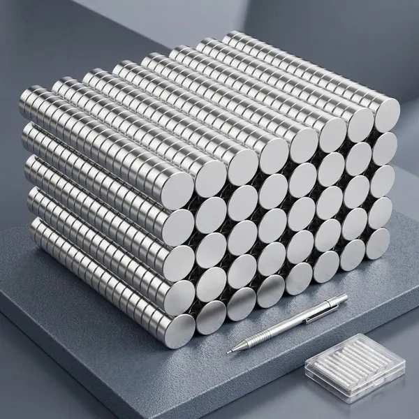 6×2Mm_Silver_Tiny_Magnets_Neodymium_Magnets_For_Craft_-_Pack_Of_50