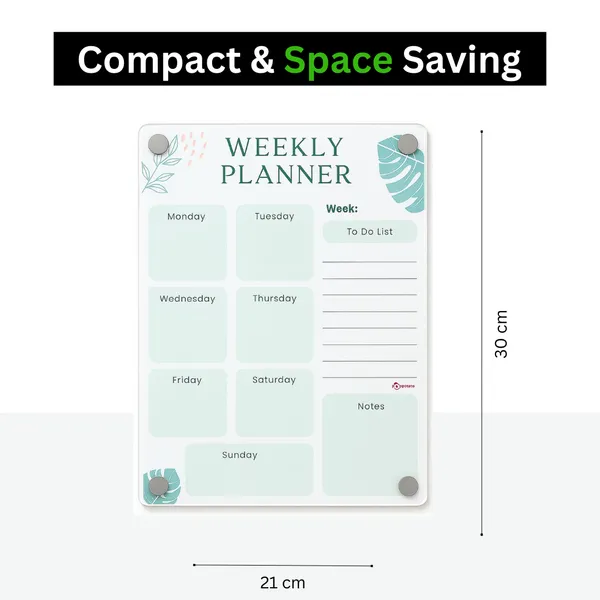 Magnetic_Weekly_Planner_To_Do_Board_For_Fridge_A4_21_30_Cm_Acrylic_Dry_Erase_Chart_For_Kids_Adults_Strong_Magnets_2_Markers_Eraser_Cloth_Meal_Plan_Chores_Notes_Green