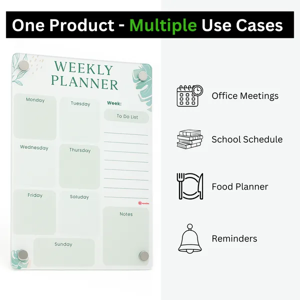 Magnetic_Weekly_Planner_To_Do_Board_For_Fridge_A4_21_30_Cm_Acrylic_Dry_Erase_Chart_For_Kids_Adults_Strong_Magnets_2_Markers_Eraser_Cloth_Meal_Plan_Chores_Notes_Green