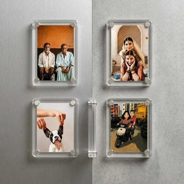 Premium_Fridge_Magnet_Photo_Frame_Display_For_Instant_Prints_Acrylic_Magnetic_Small_Photo_Frame_Personalize_Photos_Double_Sided_3_5X2_5_Inch_Set_Of_4