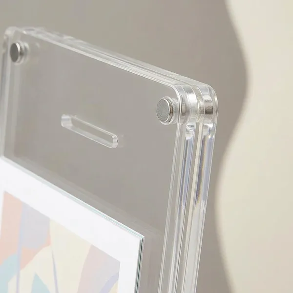 4X6_Inch_Acrylic_Magnetic_Photo_Frame_Dual_Use_Clear_Frame_For_Fridge_Desk_Table_Top_Desk_Double_Sided_Floating_Display_Transparent_Acrylic_Frame_For_Home_Office_Set_Of_1
