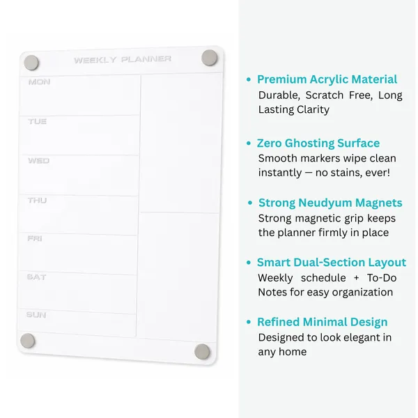 Acrylic_Magnetic_Weekly_Planner_Clear_Calendar_For_Fridge_Magnetic_Board_For_Refrigerator_Weekly_Meal_Planner_Includes_2_Marker_Pen_A4_Size_21X30Cm
