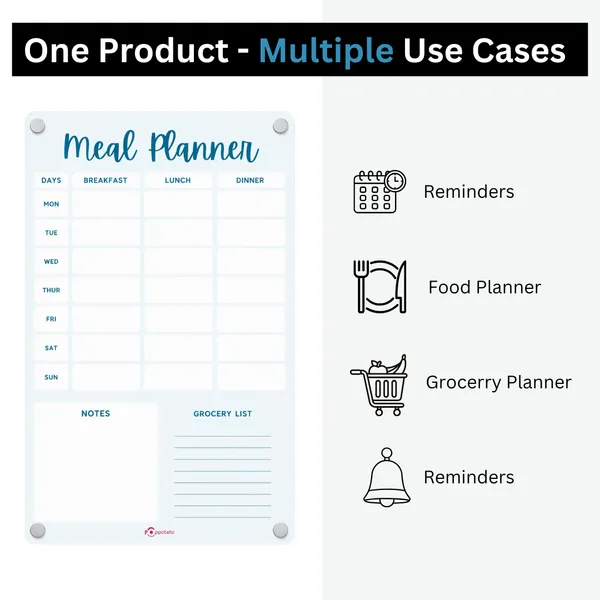 Acrylic_Weekly_Meal_Planner_Magnetic_Fridge_And_Todo_Board_With_2_Marker_A4_Size_Premium_And_Durable_Perfect_For_Meal_Planning_Shopping_Lists_Notes_Home_And_Office_Use_Blue