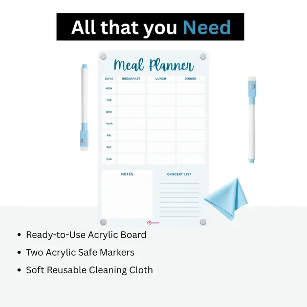 Acrylic_Weekly_Meal_Planner_Magnetic_Fridge_And_Todo_Board_With_2_Marker_A4_Size_Premium_And_Durable_Perfect_For_Meal_Planning_Shopping_Lists_Notes_Home_And_Office_Use_Blue