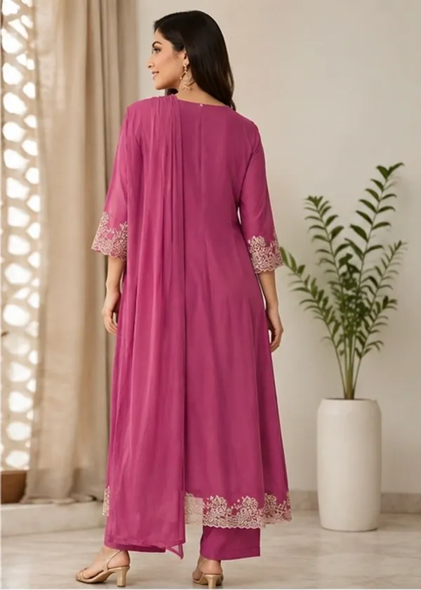 Amouli_Women’s_Magenta_V-Neck_Embroidered_Anarkali_Kurta_Set_with_Pant_&_Dupatta_|_Festive_&_Ethnic_Wear