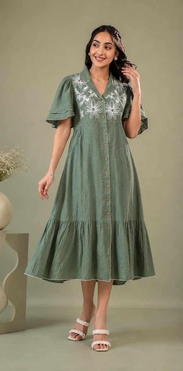 Sage_Green_Cotton_Floral_Embroidered_Midi_Dress_For_Women