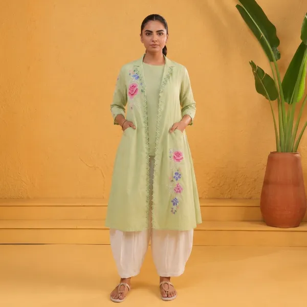 Light_Green_Floral_Embroidered_Kurta_Set_For_Women