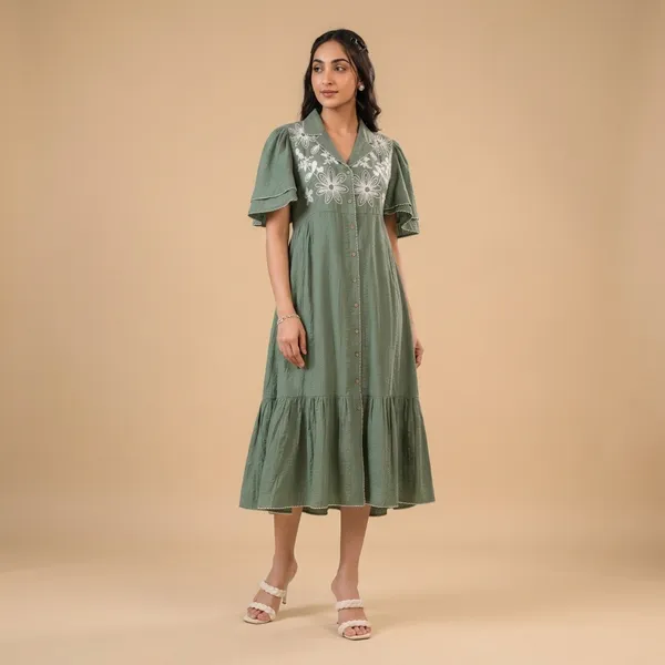Sage_Green_Cotton_Floral_Embroidered_Midi_Dress_For_Women