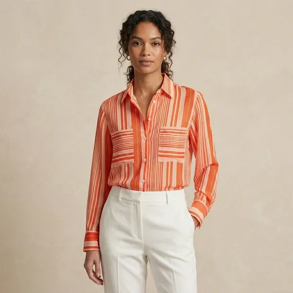 Orange_Striped_Cotton_Relaxed_Fit_Shirt_For_Women