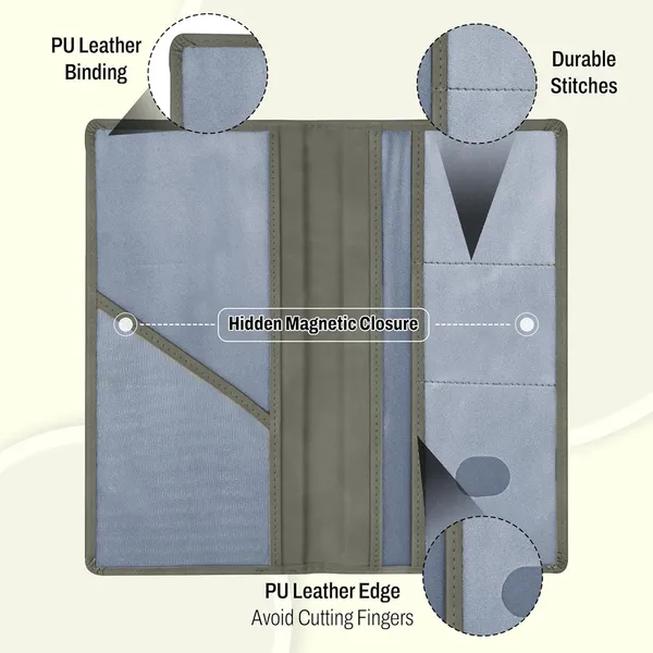 Car_Document_Holder_with_Magnetic_Closure_Vehicle_Registration_&_Insurance_Insurance_Card,_Driving_Licence,_RC_Book_Organizer_with_Multiple_Pockets_for_Car_Truck_Motorcycle
