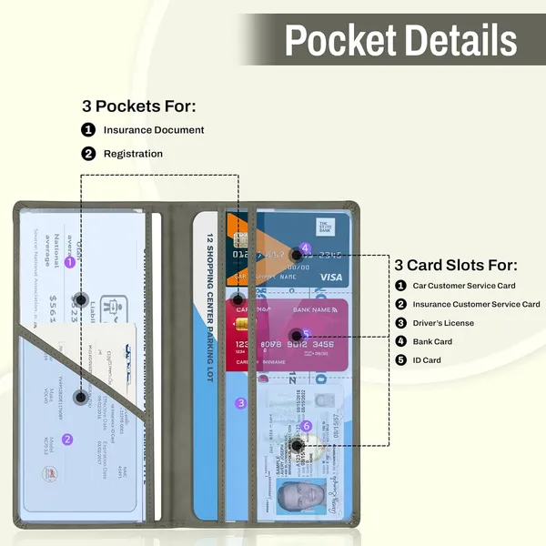 Car_Document_Holder_with_Magnetic_Closure_Vehicle_Registration_&_Insurance_Insurance_Card,_Driving_Licence,_RC_Book_Organizer_with_Multiple_Pockets_for_Car_Truck_Motorcycle