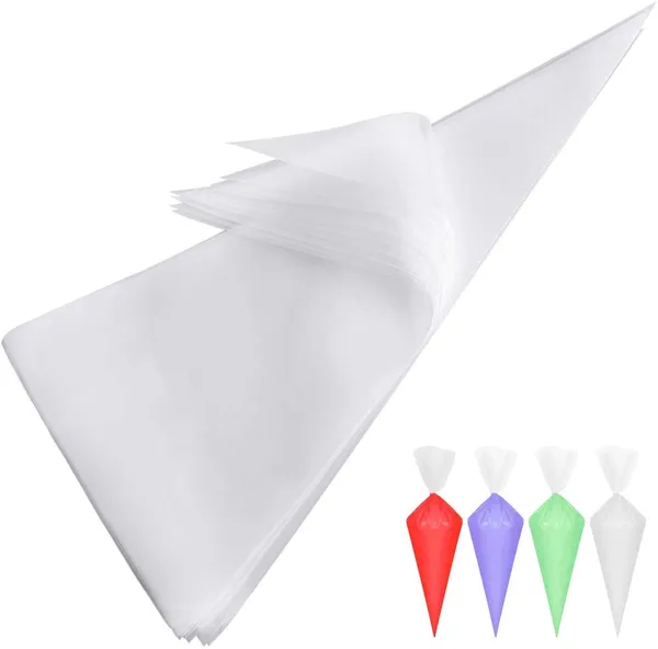 100_Pcs_Disposable_Pastry_Icing_Piping_Bags,_Anti-Burst_&_Non-Slip_for_Cake,_Cookie_&_Cupcake_Decorating,_Food-Grade,_BPA-Free,_26x17_CM,_Clear