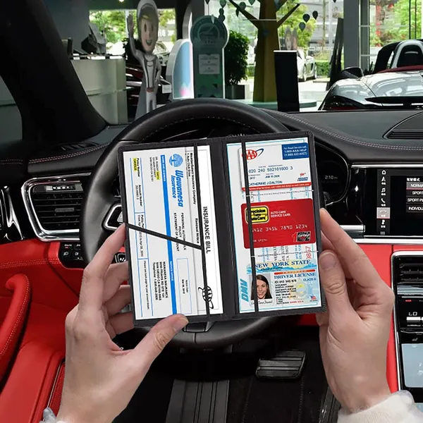 Car_Document_Holder_with_Magnetic_Closure_Vehicle_Registration_&_Insurance_Insurance_Card,_Driving_Licence,_RC_Book_Organizer_with_Multiple_Pockets_for_Car_Truck_Motorcycle