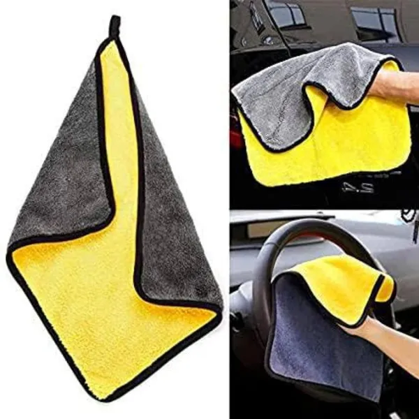 Yellow_800_GSM_Car_Cleaning_Towel