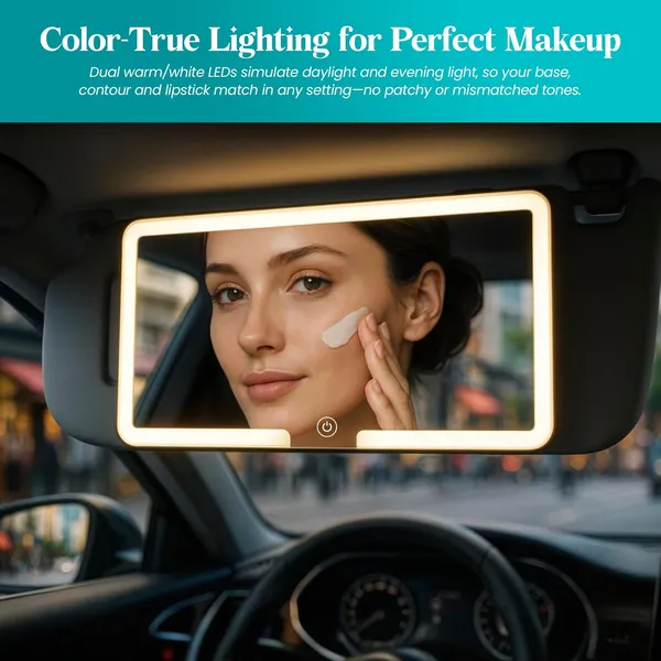 Car_Sun_Visor_Vanity_Mirror,_Makeup_Mirror_with_3_Light_Modes_&_60_LEDs_Rechargeable_Led_Light_Car_Mirror_with_Dimmable_Touch_Screen,_Rear_View_Sun-Shading_Travel_Cosmetic_Mirror.