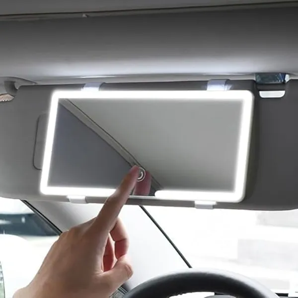 Car_Sun_Visor_Vanity_Mirror,_Makeup_Mirror_with_3_Light_Modes_&_60_LEDs_Rechargeable_Led_Light_Car_Mirror_with_Dimmable_Touch_Screen,_Rear_View_Sun-Shading_Travel_Cosmetic_Mirror.